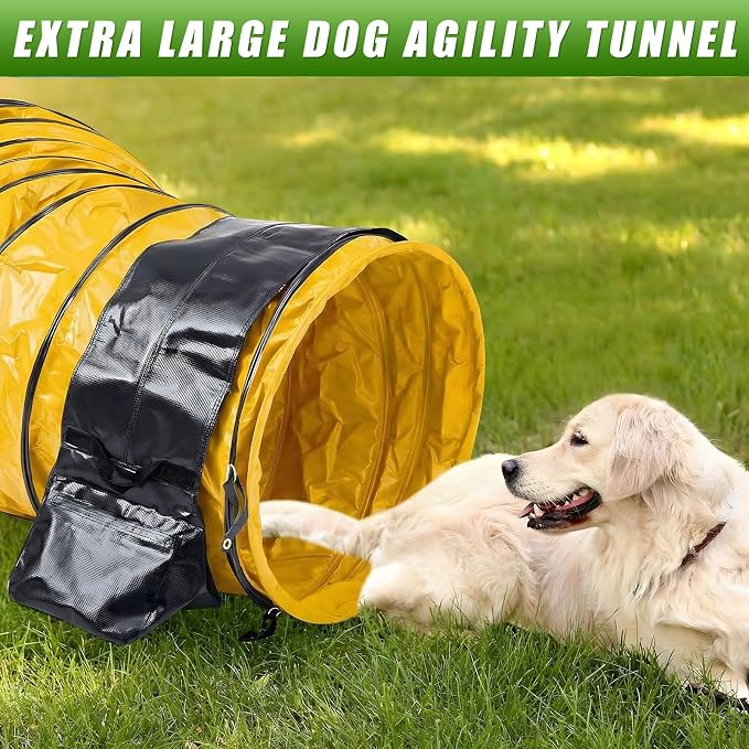 Briwooody 24 in 10 Foot PVC Dog Agility Tunnel - Image 6