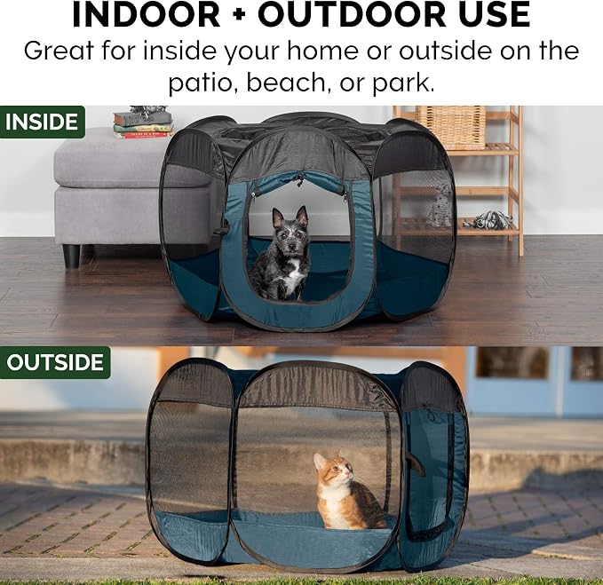 Furhaven Portable Dog Playpen Cat Tent, Pet playground, Kennel foldable indoor - Image 5