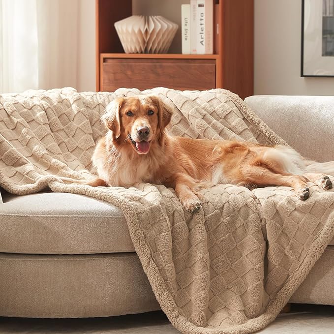 GASUR Waterproof Dog Blankets for Small Dogs, Dog Blanket for Couch Bed by GASUR