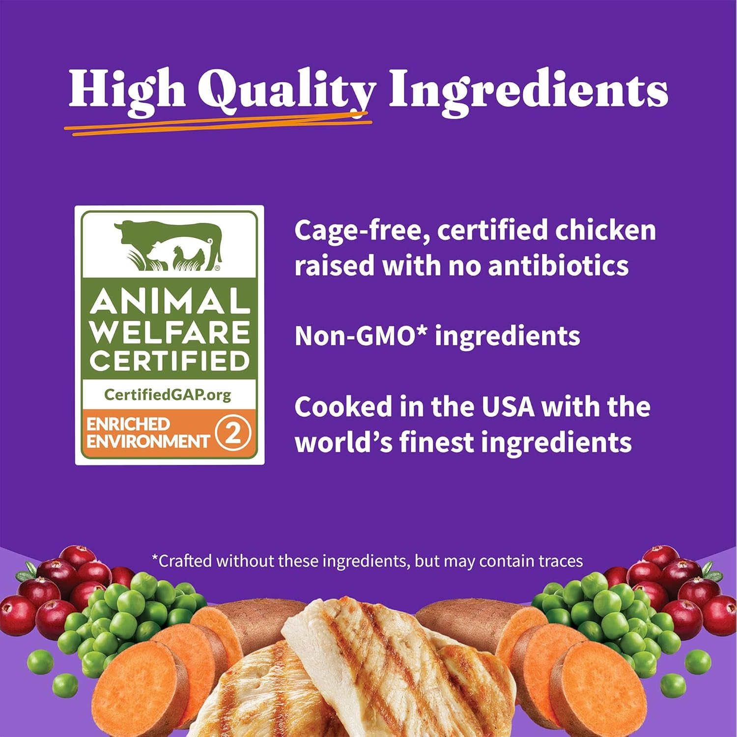 Halo Holistic Cage Free Chicken Cat Food, Grain Free Dry Cat Food, For Healthy Weight Support, Kibble for Indoor Cats, 10 lb Bag