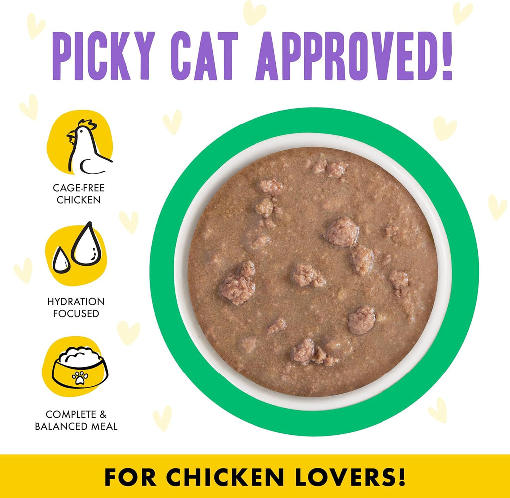 Weruva B.F.F. OMG - Best Feline Friend Oh My Gravy!, Chicken & Turkey Text Me with Chicken & Turkey in Gravy, 2.8oz Pouch (Pack of 12)