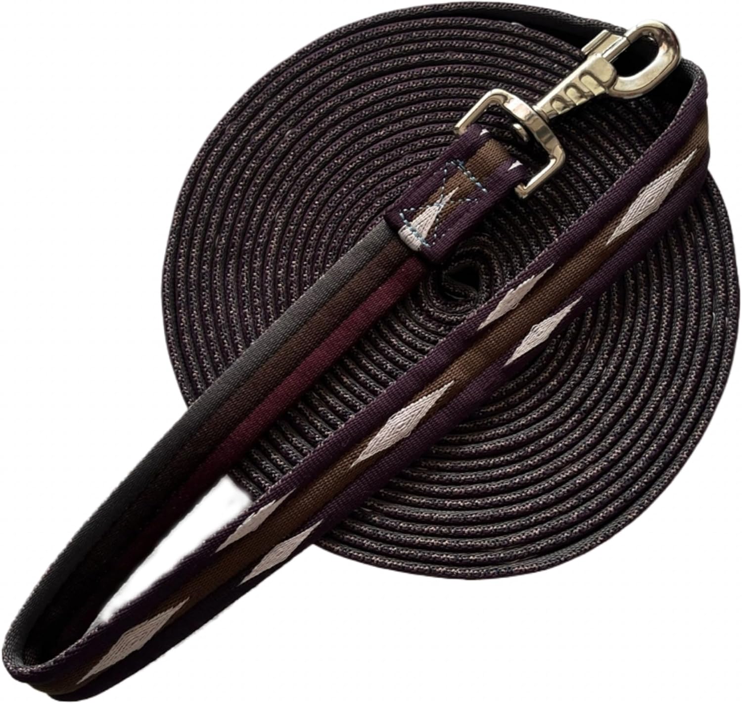 Premium Horse Training Lunge Line with Alloy Trigger Buckle for Accurate Equestrian Training of 26 Foot (8 Meters)