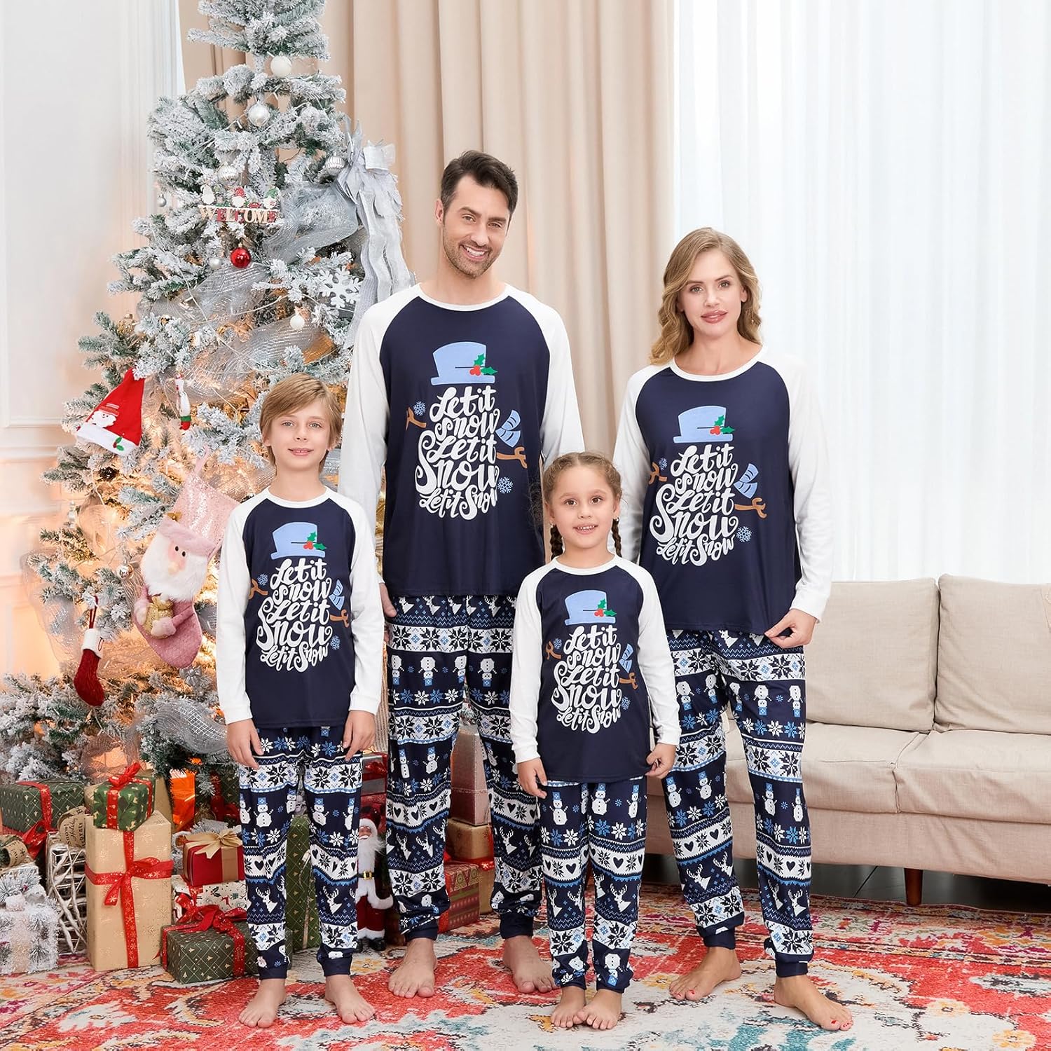 Matching Family Christmas Pajamas Set - Xmas Sleepwear PJs