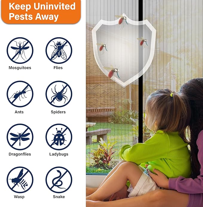 Magnetic Screen Door, Door Screen Magnetic Closure-Keeps Bugs Out Let Breeze in - Image 5