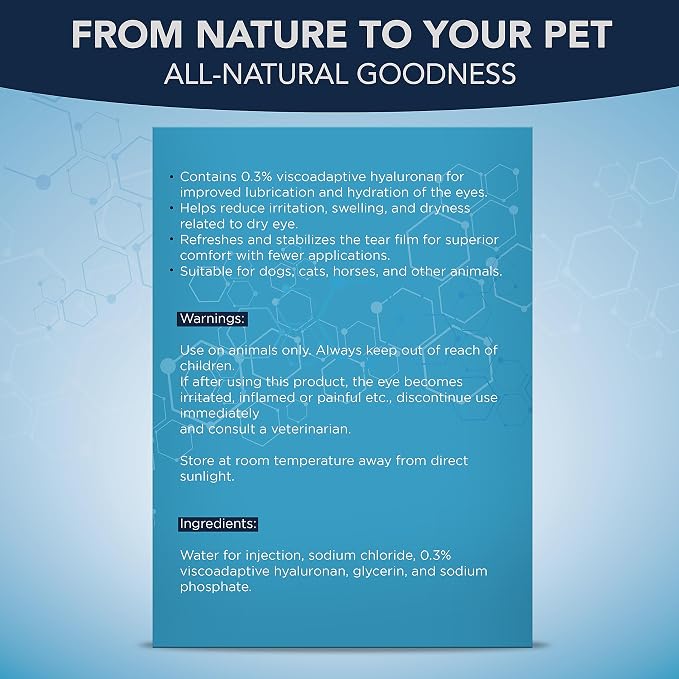 NOVEHA Pet Gel Eye Drops with 0.3% Viscoadaptive Hyaluronan | Eye Solution - Image 6