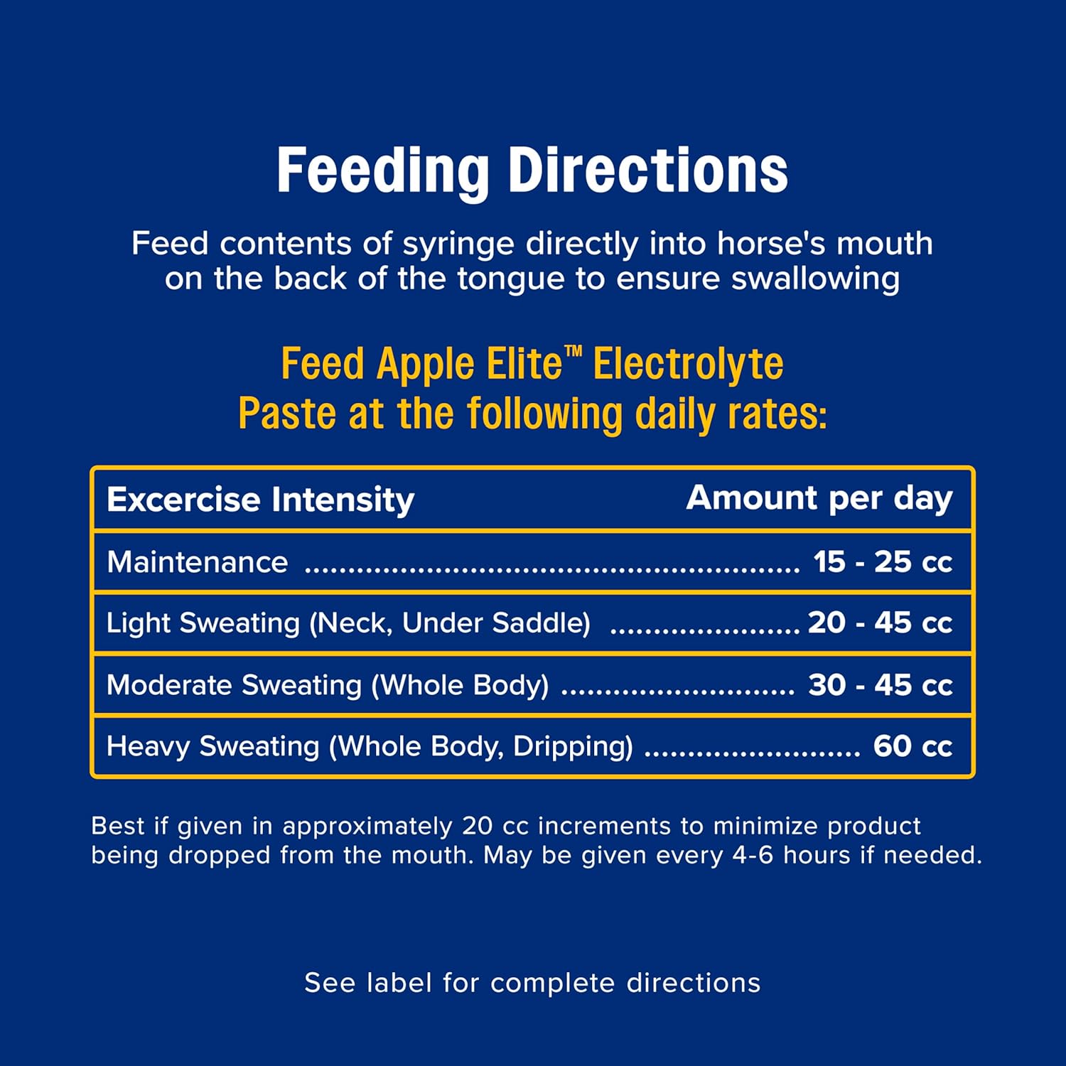Farnam Apple Elite Electrolyte Paste Supplement for Horses, Replaces Vital Minerals, Encourages Hydration, No Added Sugar, 60 cc syringe