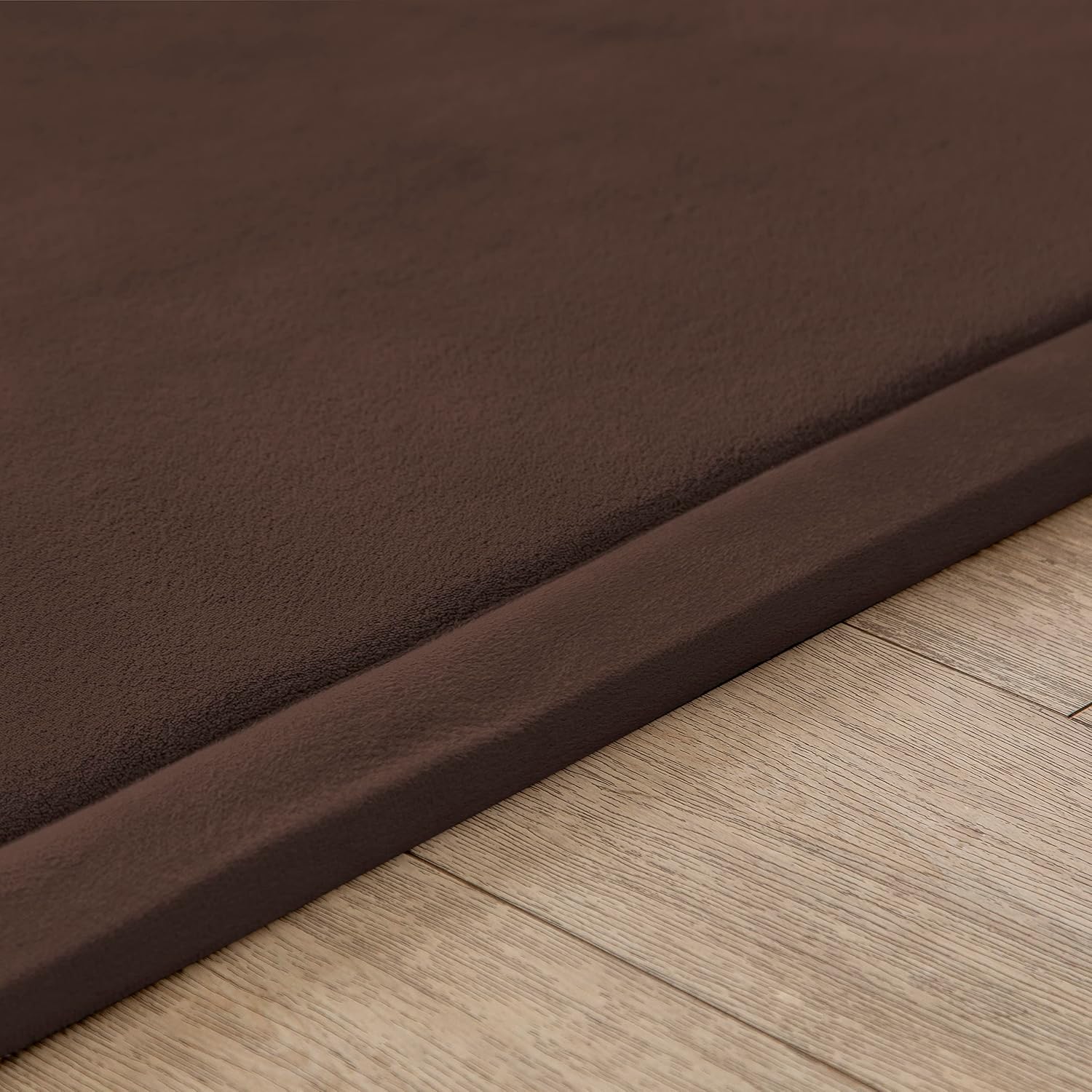 Loartee Coral Velvet Crawling Rug (4'11" X 4'11") for Toddlers - Coffee Area Rug Play Mat, Yoga Mat Exercise Pad, Carpet