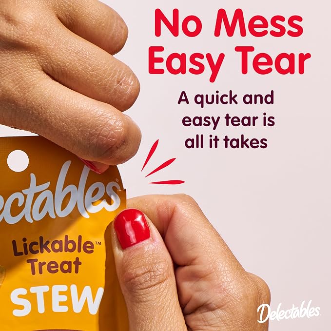 Delectables Lickable Treat Stew Chicken & Tuna, Food Topper, Grain-Free - Image 8