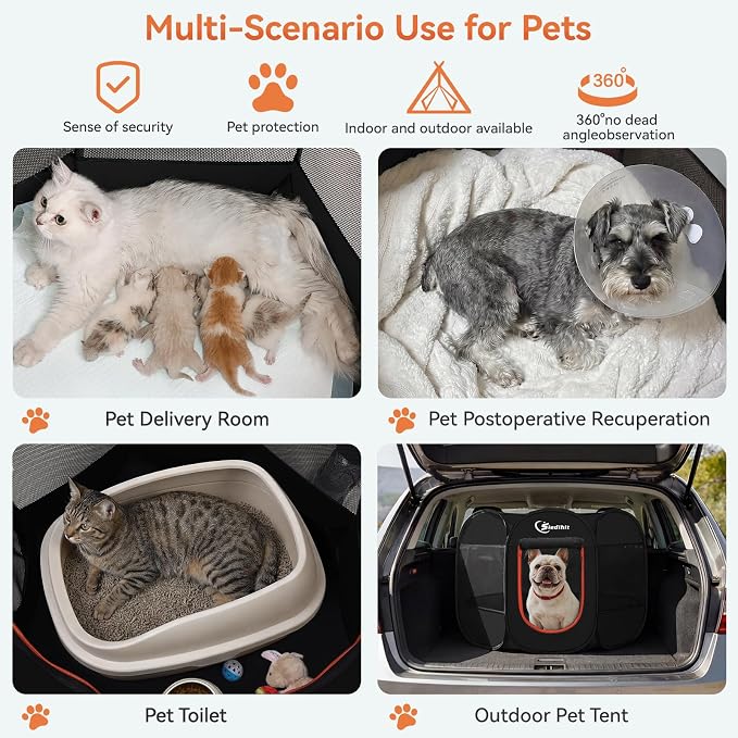 Siedihit Dog Playpen, Puppy Pet Playpens Indoor - Image 4
