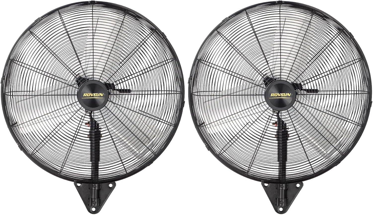 ROVSUN 20" Wall Mounted Fan, High Velocity Industrial Wall Fan, Max 4710 CFM with Wide Angle Oscillating, Suit for Commercial, Residential, Garage, Shop, Greenhouse, Gym, 2-Pack