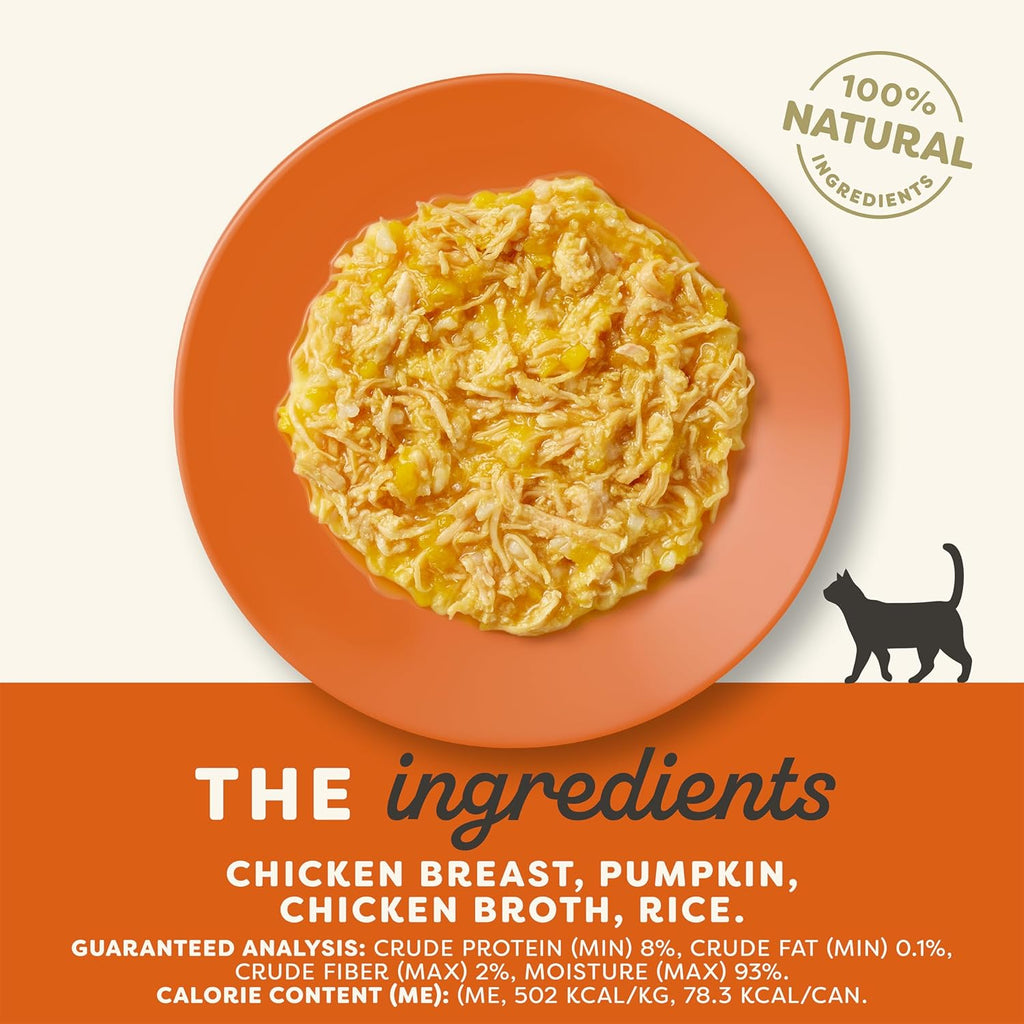 Applaws Natural Wet Cat Food, 24 Count, Limited Ingredient Canned Wet Cat Food, Chicken Breast with Pumpkin in Broth, 5.5oz Cans