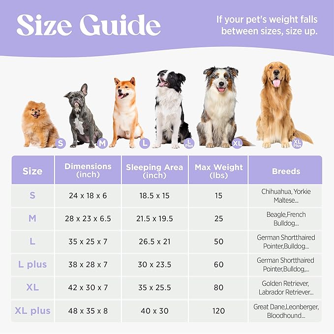 LE SURE Cute Dog Bed for Small Dogs, Orthopedic Waterproof Small Pet Beds - Image 5