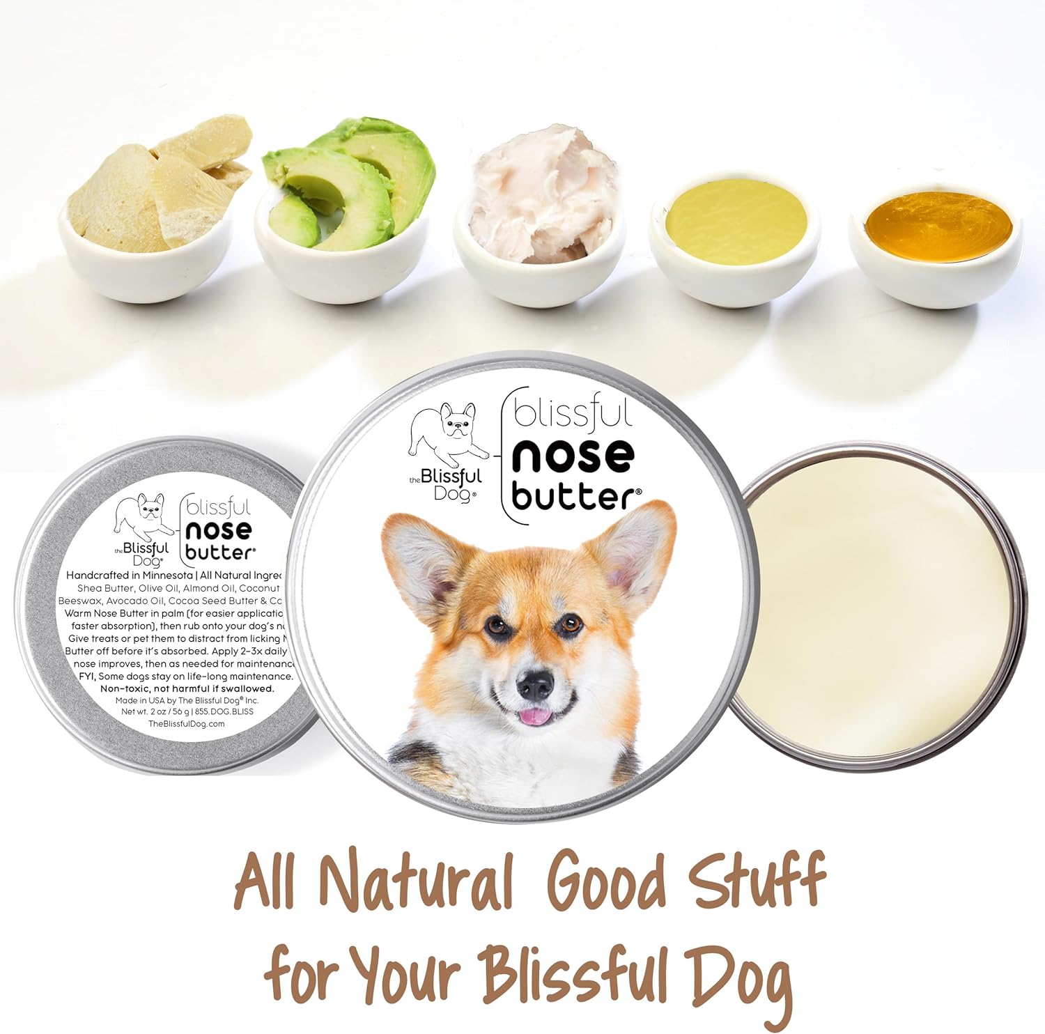 The Blissful Dog Corgi Unscented Nose Butter, 1-Ounce