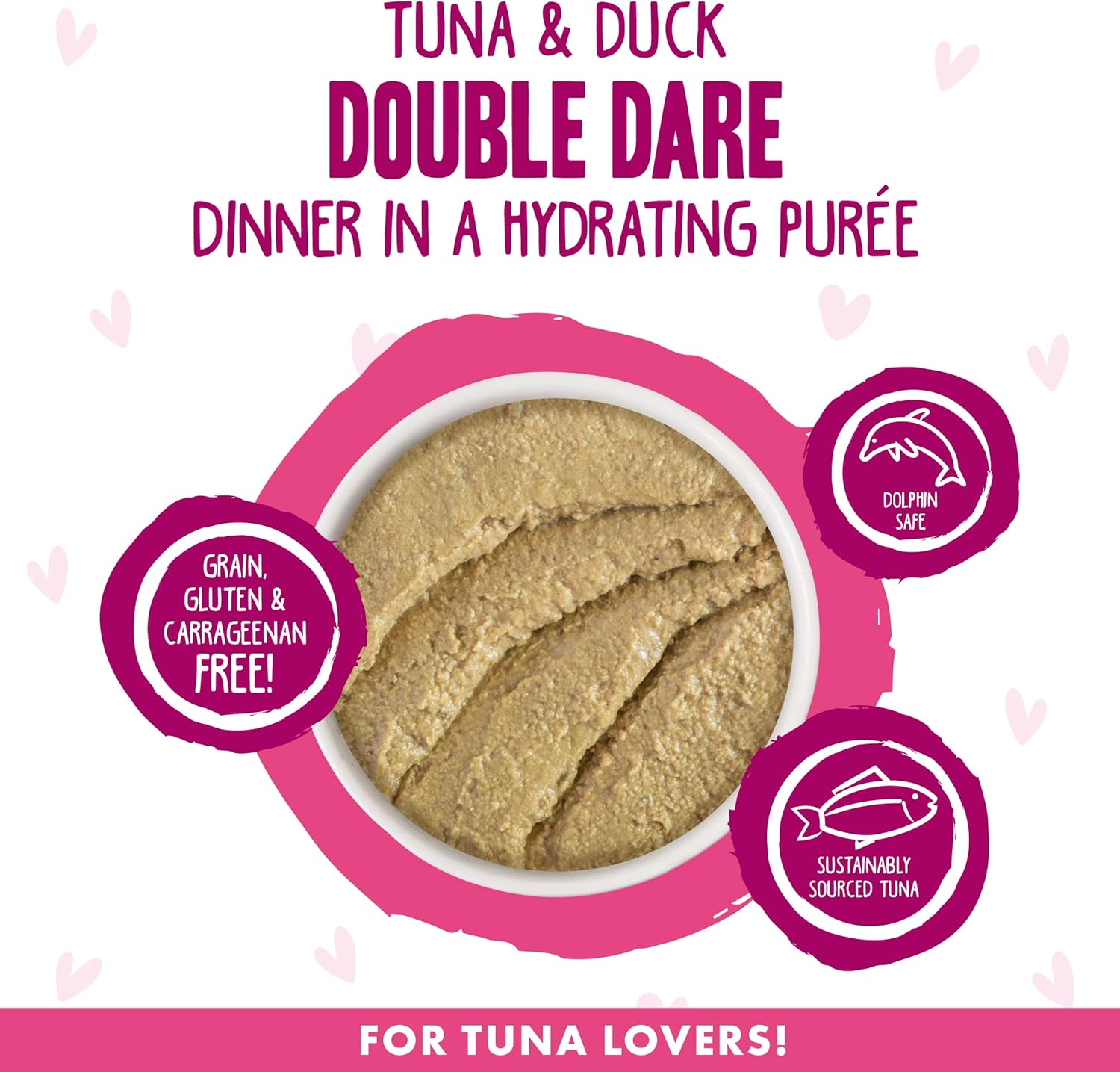 Weruva B.F.F. Play - Best Feline Friend Paté Lovers, Aw Yeah!, Tuna & Duck Double Dare with Tuna & Duck, 5.5oz Can (Pack of 8)