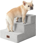 EHEYCIGA Dog Stairs for Small Dogs 13.5" H, 3-Step Dog Steps for Couch Sofa and by EHEYCIGA