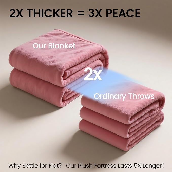 gogobunny Waterproof Bed Blanket, Reversible Sherpa Fleece Throw Blanket - Image 5