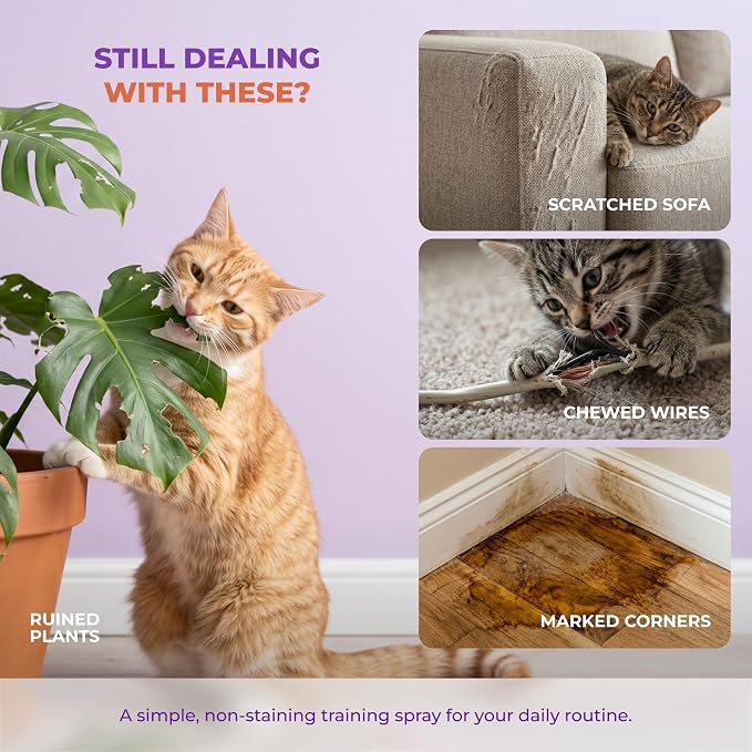 Cat Deterrent Spray – Natural Pheromone-Infused Anti-Scratch Spray - Image 3