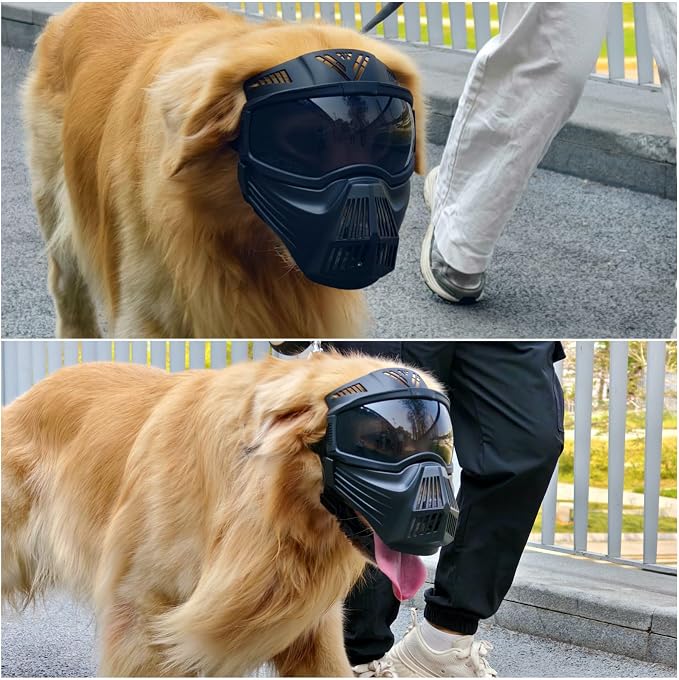 Namsan Large Dog Goggles with Basket Muzzle, Breathable, Full Face Protective - Image 6