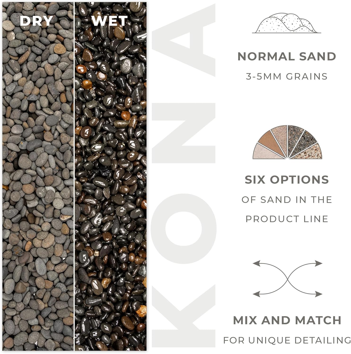 Ultum Nature Systems Controsand Kona Aquarium Sand - Freshwater Tank Substrate for Live Shrimp & Planted Aquariums - Versatile 3L
