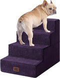 EHEYCIGA Dog Stairs for Bed 18" H, 4-Step Dog Steps for High Bed, Pet Steps for by EHEYCIGA