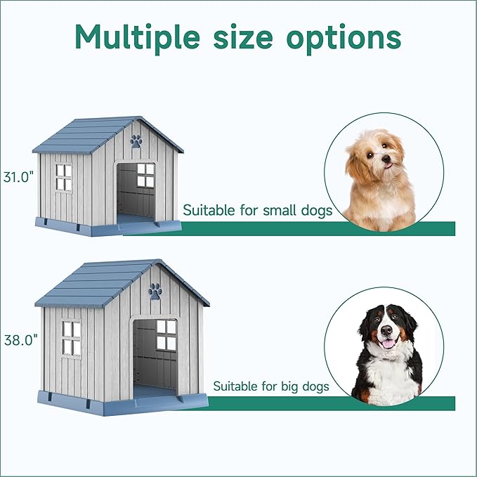 DRATO Dog House Indoor Outdoor Durable Large Dog Shelter - Image 5