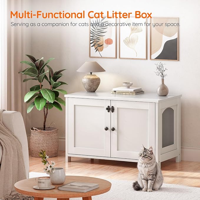 HOOBRO Litter Box Enclosure, Cat Litter Box Furniture - Image 5