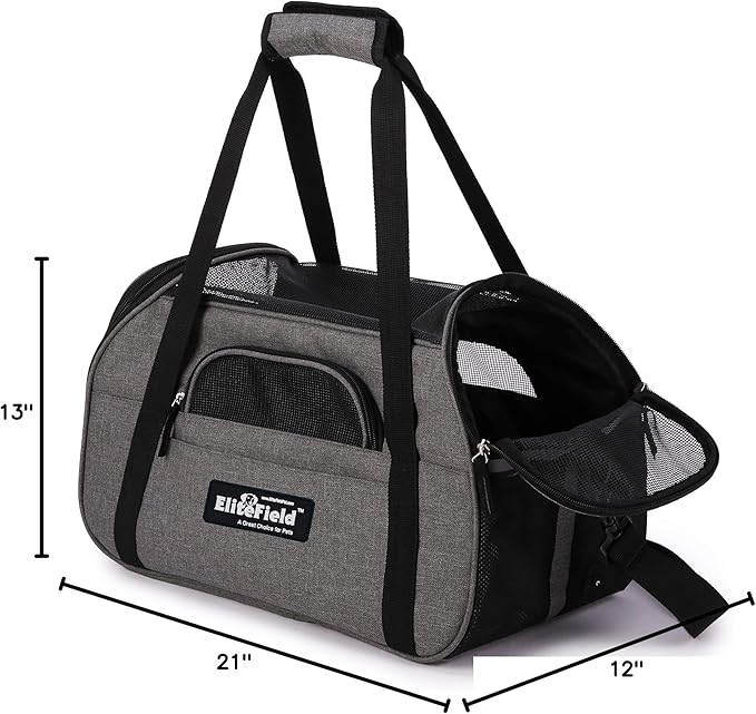 EliteField Soft Pet Carrier Soft Sided Dog Puppy Cat Carrier Travel Bag - Image 9