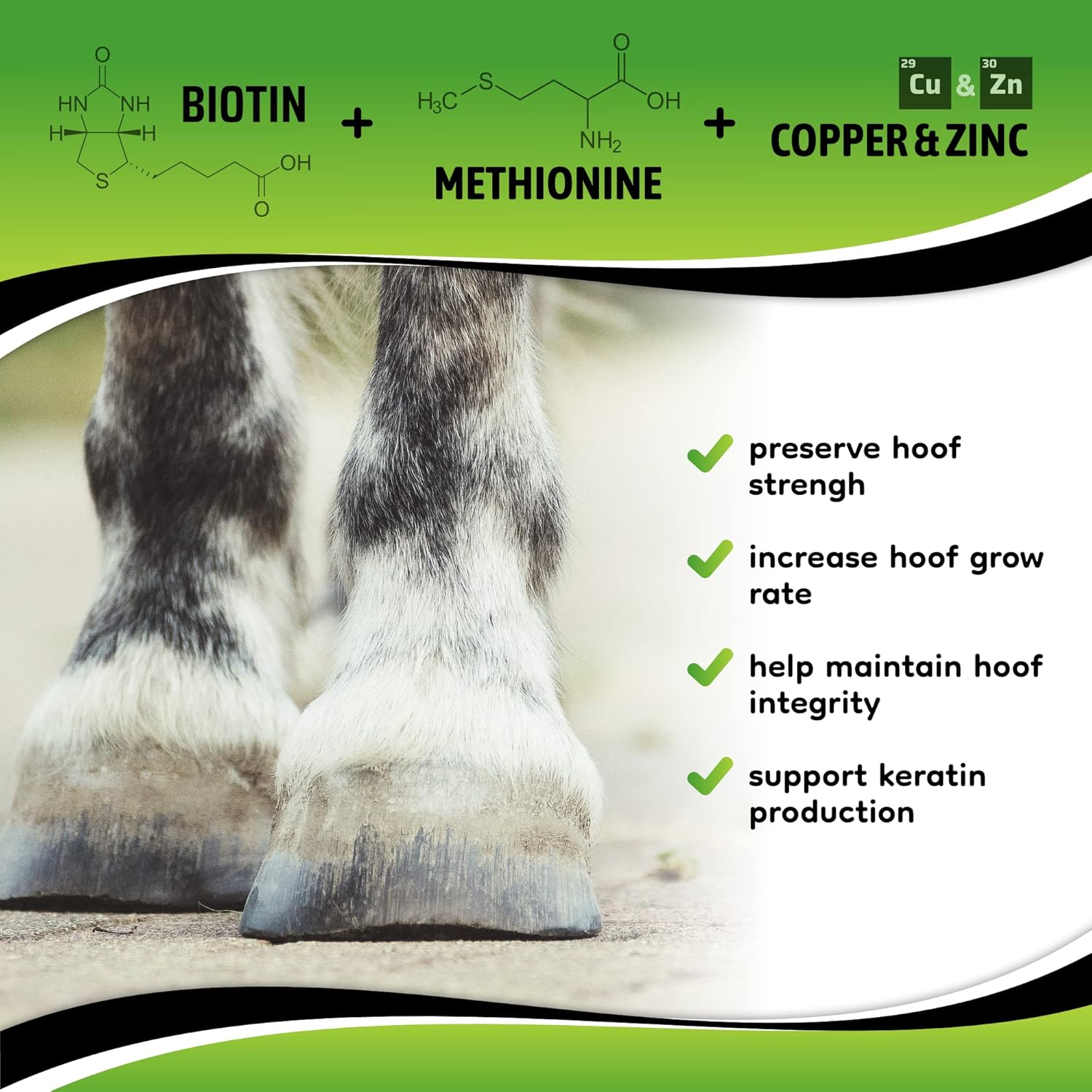 SynoStride All Natural, All-in-one, Joint and Hoof Health Supplement for Horses, Powder with Glucosamine, Chondroitin, Hyaluronic Acid, Biotin, Methionine, Trace Minerals, Made in USA (1080 Grams)