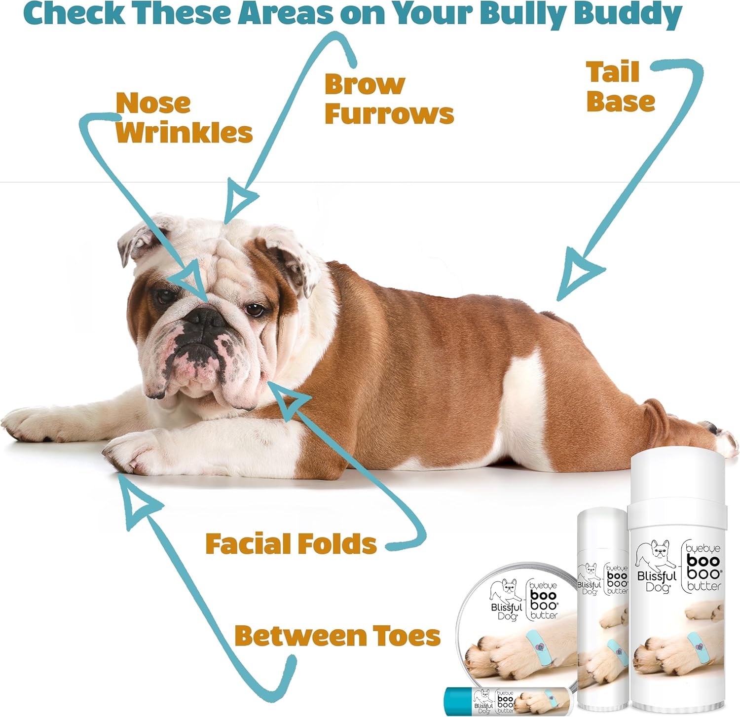 The Blissful Dog Bulldog Boo Boo Butter, 16 oz.
