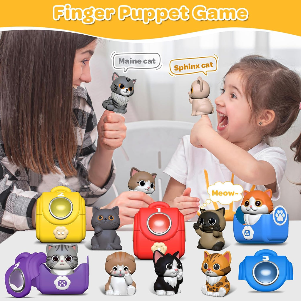 Learning Toy for Toddlers 1 2 3 Year Old, 20 Pcs Cat Toys for Kids, Counting, Matching & Sorting Montessori Educational Sensory Toys, Christmas Birthday Easter Gift for Baby Boy Girl 1-3