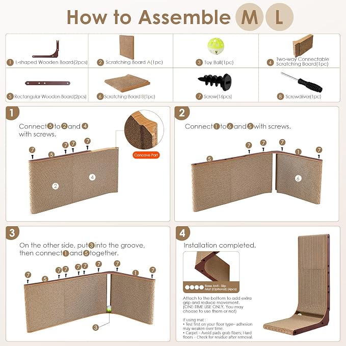 EHEYCIGA Cardboard Cat Scratcher - Image 8