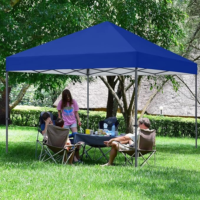 COOSHADE Durable Easy Pop Up Canopy Tent 12x12Ft(RoyalBlue)