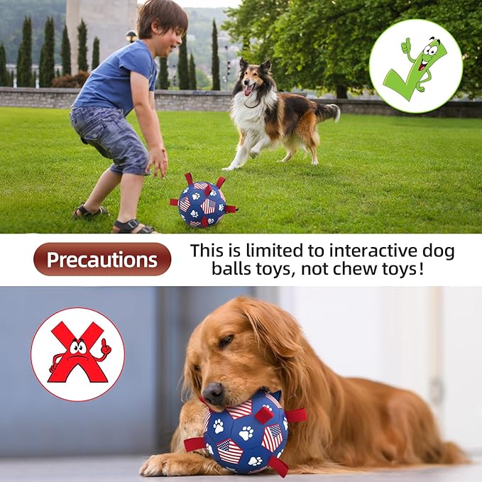 QDAN Dog Toys, Soccer Ball - Image 6