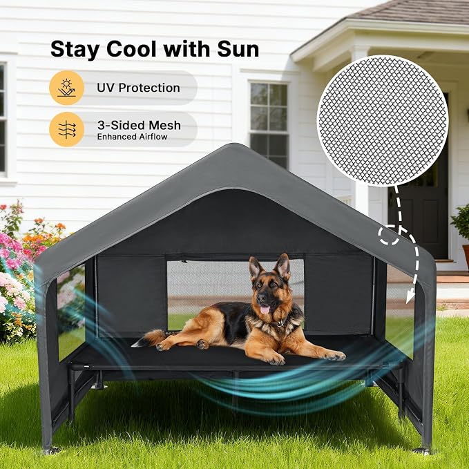 Veehoo Extra Large Dog House Outdoor - Image 4