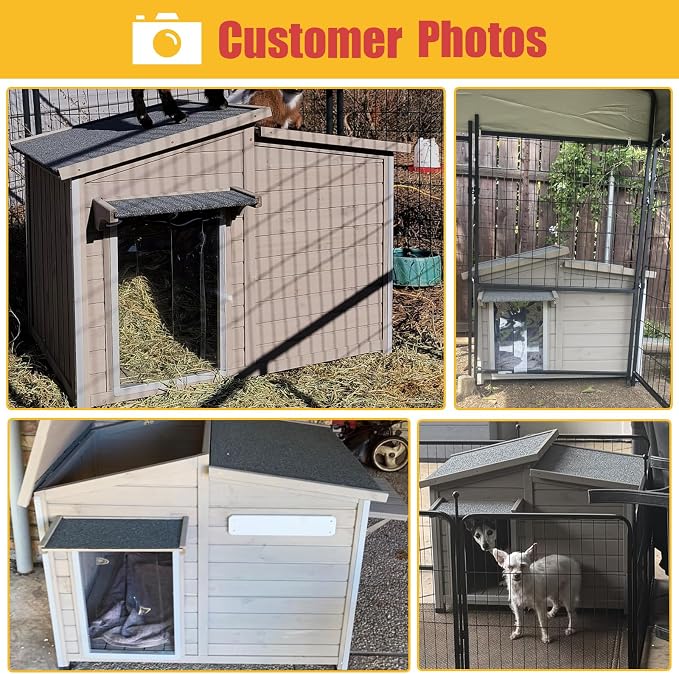Ketive 43" L Outdoor Extra Large Dog House - Image 2