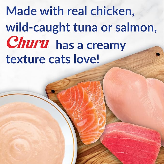 INABA Churu Cat Treats, Squeezable Creamy Purée Cat Treat - Image 2