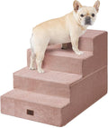 EHEYCIGA Dog Stairs for Bed 20" H, 4-Step Extra Wide Dog Steps for High Bed by EHEYCIGA
