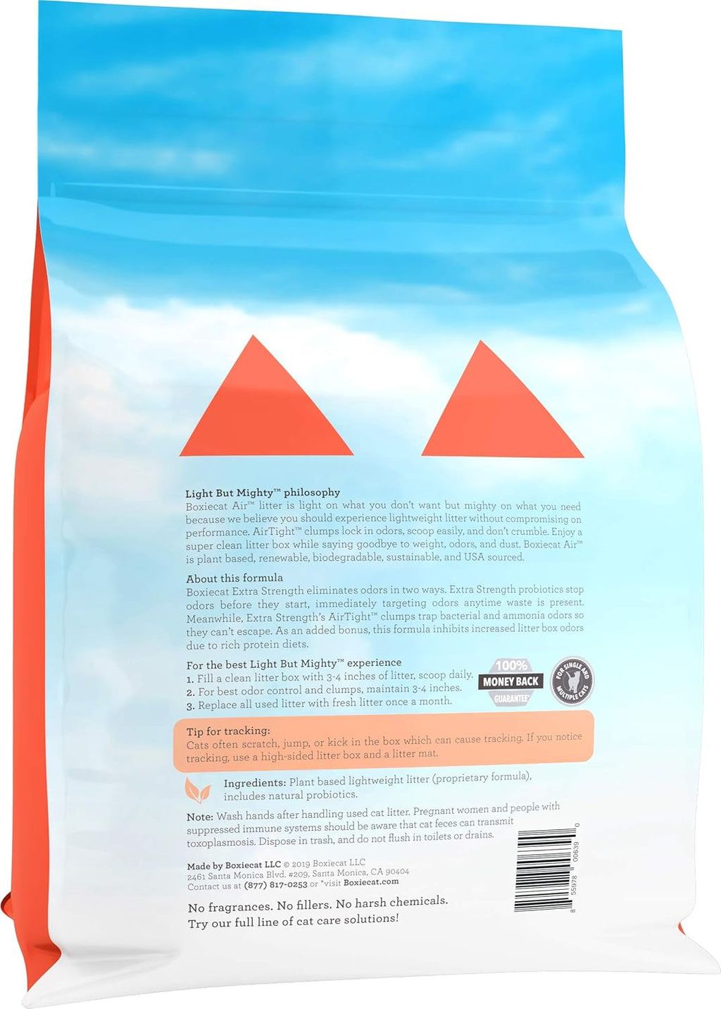 Boxie Extra Strength Cat Litter, Lightweight 35-Day Odor Control, Clumping, 11.5lb