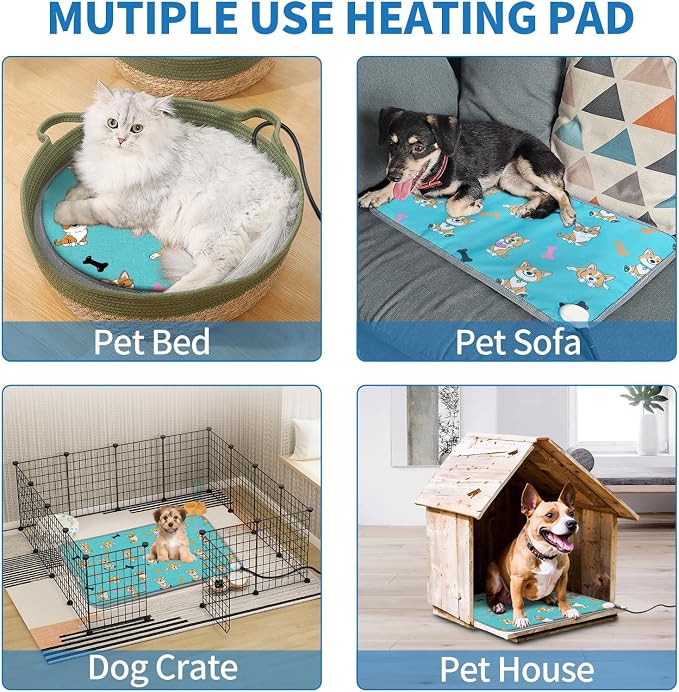 Extra Large Dog Heating Pad 47x30 in Waterproof Smart Thermostat Switch - Image 8