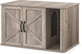 Feandrea Litter Box Enclosure, Modern Cat Litter Box Furniture Hidden, Front by FeandreabySONGMICSHOME
