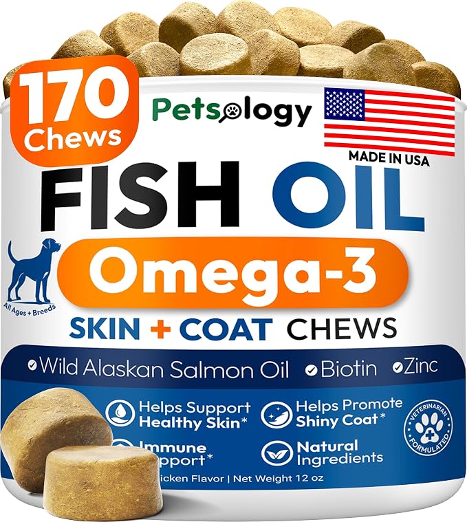 Omega 3 Fish Oil for Dogs by Petsology