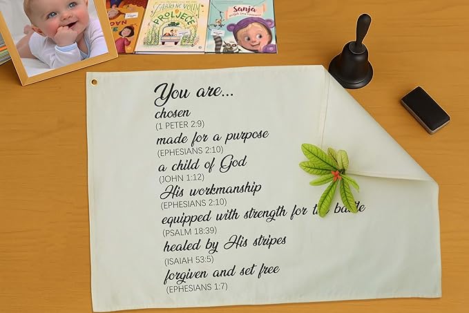 Nursery Wall Decor-Hanging Rectangular Canvas Banner Flag Poster Wall Decorations for Nursery Bedroom Babyroom,Baby Shower Baptism Christmas Gift for Baby Boy Girl,You are Chosen Made for a Purpose