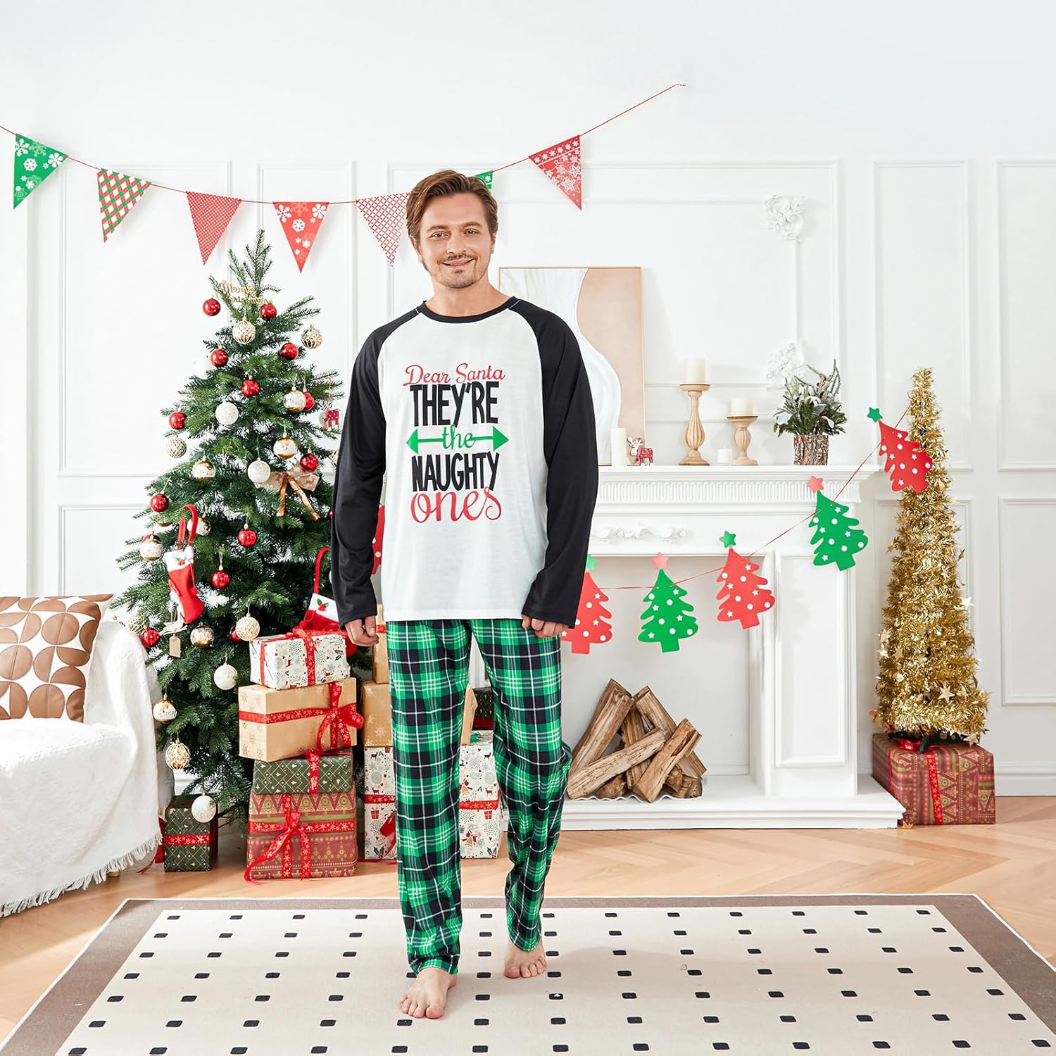 Matching Family Christmas Pajamas Set - Xmas Sleepwear PJs