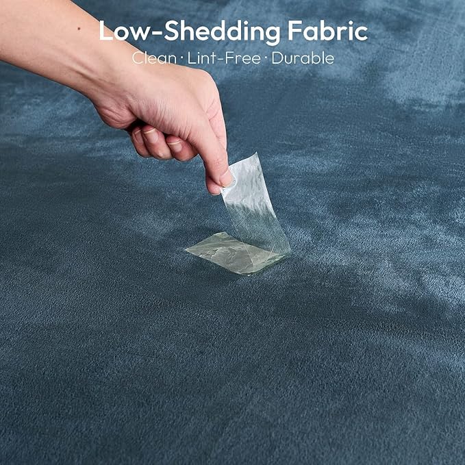 NANPIPER Warm Sherpa Blanket Queen Size for Bed, Soft Fleece for Winter, Fuzzy Plush Throw Gift for Women, Forest Green 90x90 Inches