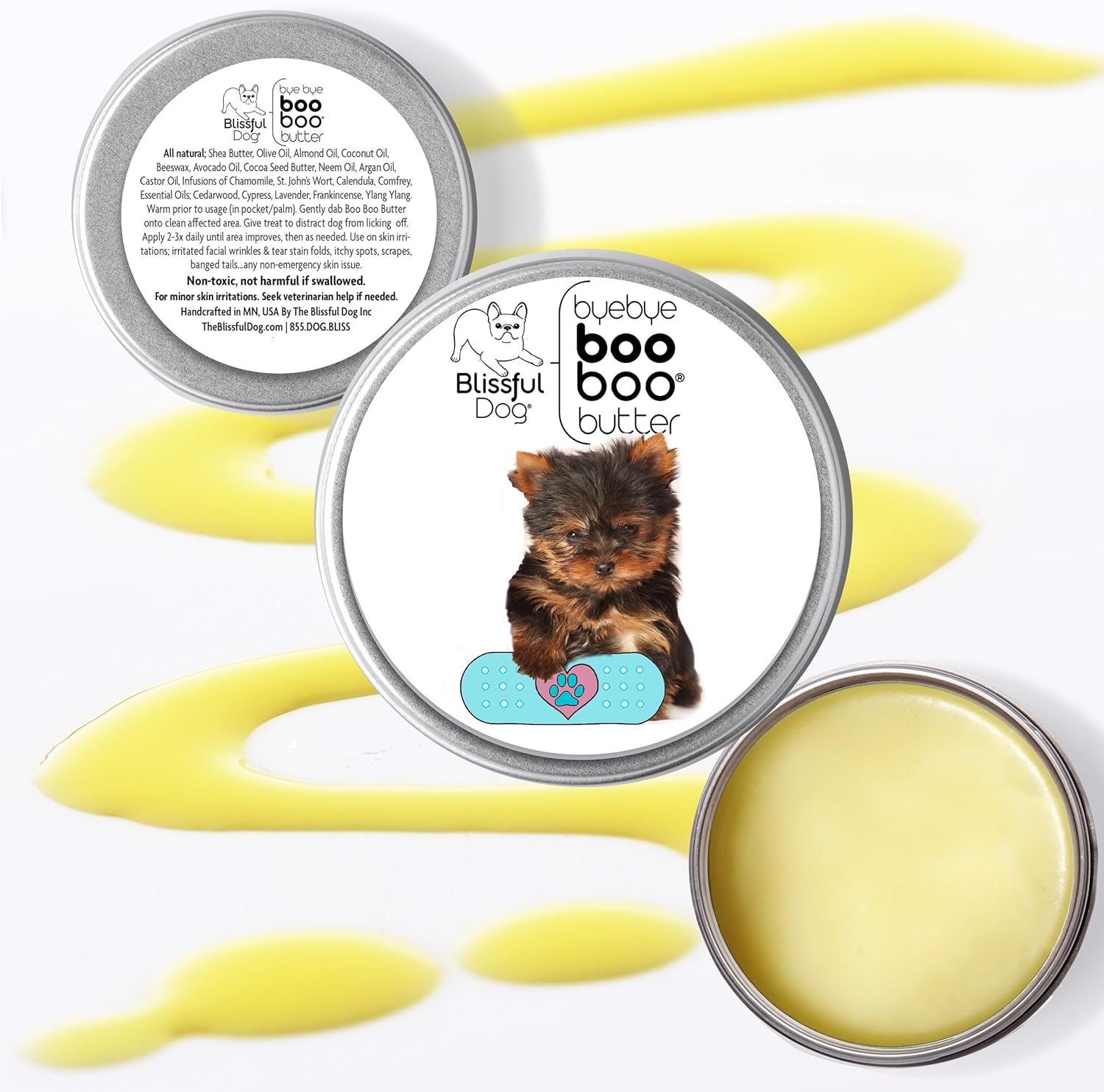 The Blissful Dog Yorkshire Terrier Boo Boo Butter, 16 oz.