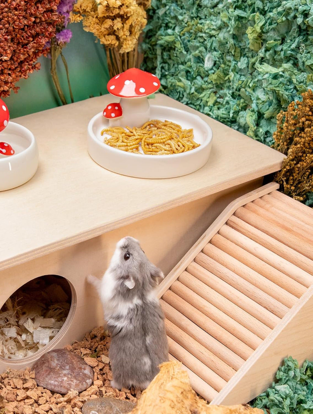Niteangel Small Animal Snack & Treats Toy - Small Critter Natural Treat for Dwarf Syrian Robo Hamsters Gerbils Mice Lemmings Sugar Glider Hedgehogs Chickens Birds or Other Small-Sized Pets