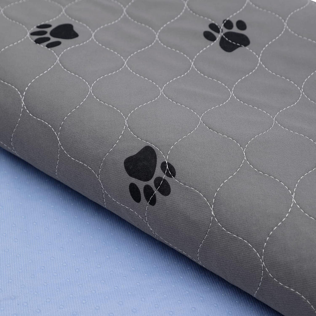 SincoPet Washable Pee Pads for Dogs + Free Puppy Grooming Gloves/Quilted, Fast Absorbing Machine Washable Dog Whelping Pad/Waterproof Puppy Training Pad/Housebreaking Absorption Pads
