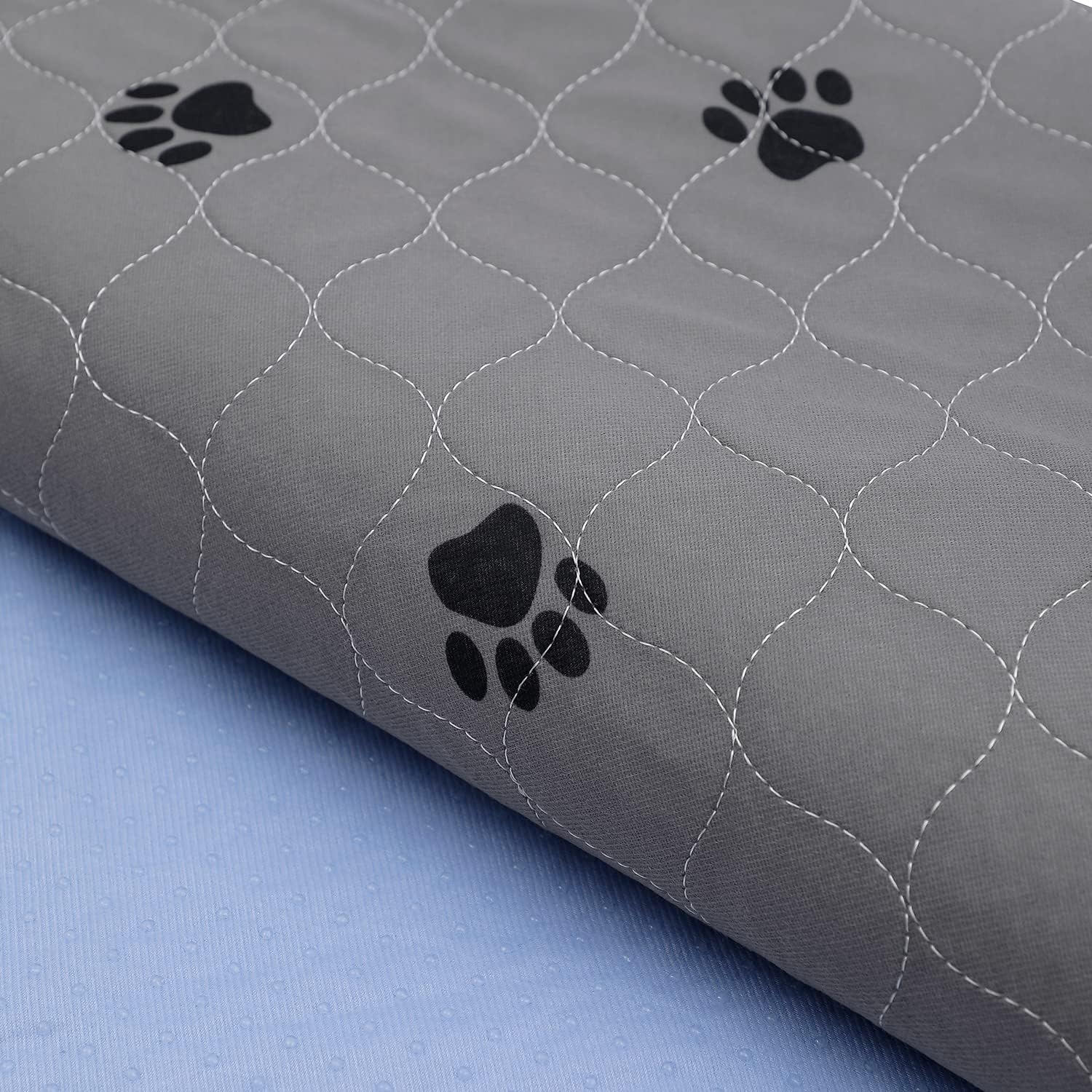 SincoPet Washable Pee Pads for Dogs + Free Puppy Grooming Gloves/Quilted, Fast Absorbing Machine Washable Dog Whelping Pad/Waterproof Puppy Training Pad/Housebreaking Absorption Pads