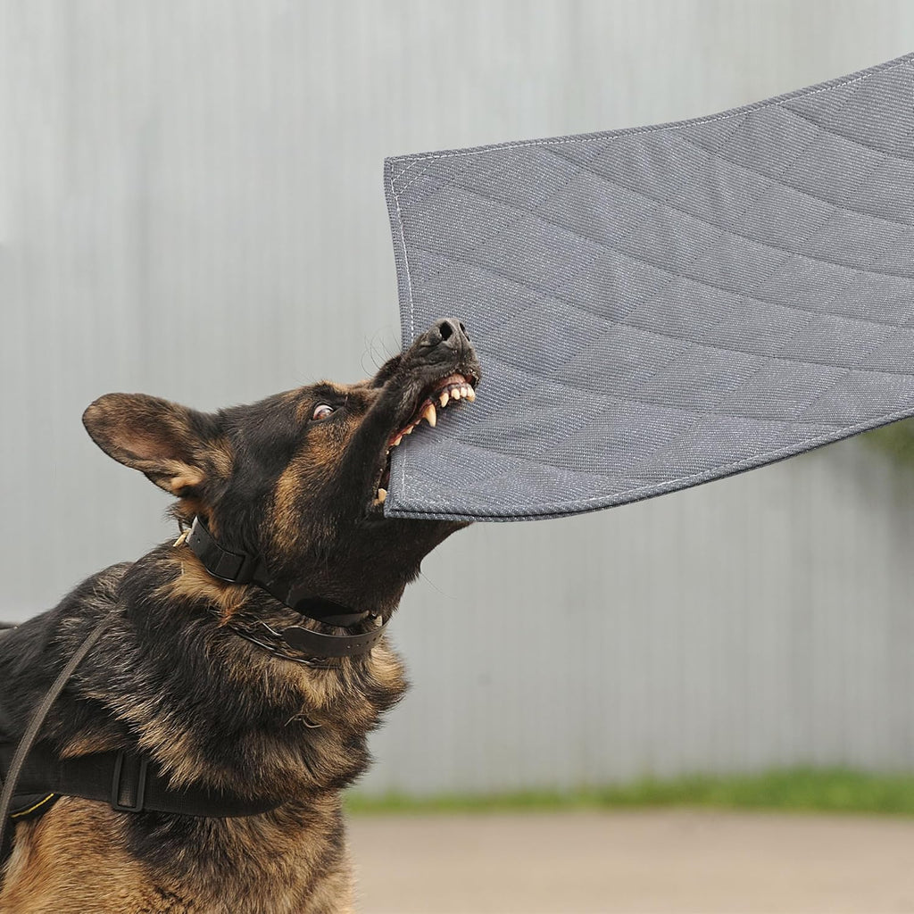 MABOZOO Indestructible Dog Beds - Chew Proof Crate Pad for Aggressive Chewers, Machine Washable Quilted Mat, Durable for Small Dogs, Grey Kennel Pad (17x23 in)
