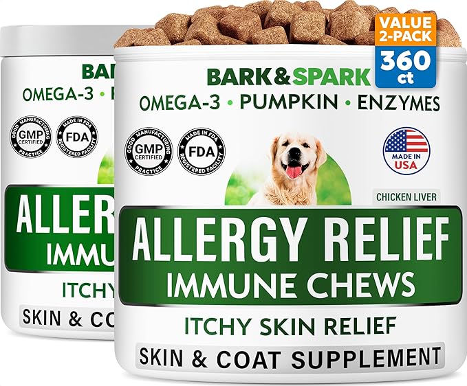 BARK&SPARK Dog Allergy Relief Soft Chews by BARKSPARK